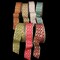 The Ribbon People Amber Diamond Print Taffeta Wired Craft Ribbon 1.5" x 40 Yards